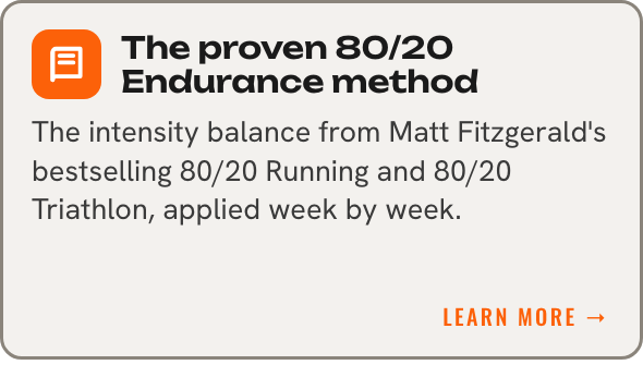 The 80/20 Endurance method