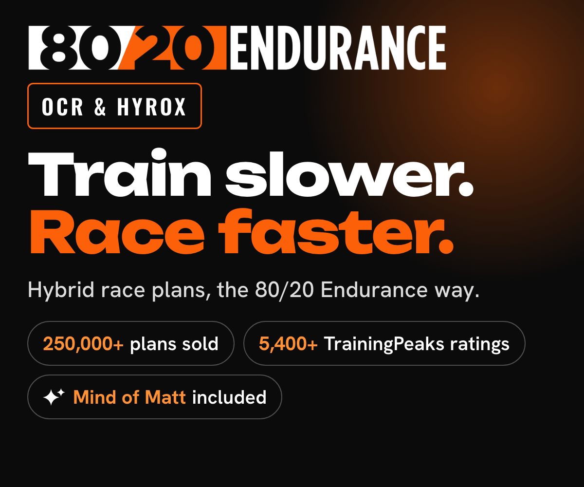 OCR 3 to 8 miles training plan