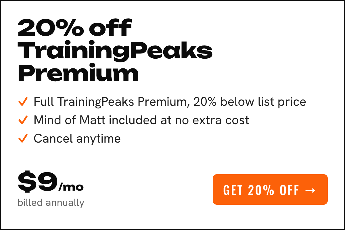 TrainingPeaks Premium discount